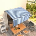 thumbnail image 3 of vidaXL Retractable Patio Awning with Hand Crank and Valance Sunshade Shelter, 3 of 14