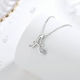 thumbnail image 2 of Eusense Initial Necklace Letter A Pendant for Women, 925 Sterling Silver Alphabet Jewelry Gifts, 2 of 7