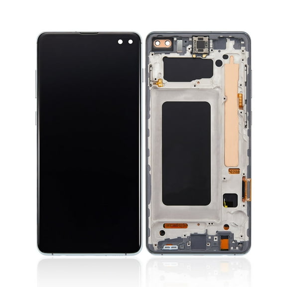 Replacement LCD Assembly W/ Frame (Without Finger Print Sensor) For Samsung Galaxy S10 Plus (Aftermarket Plus: TFT) (Green)