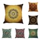 thumbnail image 1 of SZTXJ Pillow Case, Set of 6 Cotton and Linen Printed Indian Hippie Bohemian Colorful Mandala Flower Square Cushion Cover for Bed Car Home Sofa 45 x 45, 1 of 5