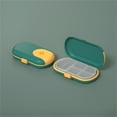 thumbnail image 3 of Portable Medicine Box Large Capacity Storage Medicine Case Travel Packing Compartment Sealed Tool Green, 3 of 3