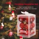 thumbnail image 4 of 12 bolas navideñas de 4 cm para colgar en el árbol de Navidad, de plástico, para decoración del hogar, fiestas, Año Nuevo, accesorios decorativos, 4 of 5