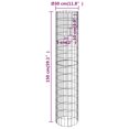 thumbnail image 4 of vidaXL Circular Gabion Pole Galvanised Steel Ø30x150 cm, 4 of 4