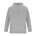 thumbnail image 5 of Puntoco Mens Hoodie Sweatshirts Casual Drawstring Hoodies Fashion Hooded Collar Athletic Pullover with Pocket Gray 4(S), 5 of 5