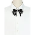 thumbnail image 4 of INSPIRE CHIC Elegant Rhinestones Bow Brooch Sparkles Bow Tie for Women, 4 of 5