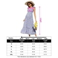 thumbnail image 5 of Women's Maternity Smocked Dress Sleeveless Spaghetti Strap Boho Dress Casual Summer Maxi Dress, 5 of 5