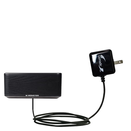 Gomadic Intelligent Compact AC Home Wall Charger suitable for the Monster ClarityHD Micro - High output power with a convenient, foldable plug design