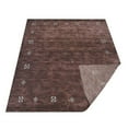 thumbnail image 2 of Rugsotic Carpets Handmade Rugs Hand Knotted Loom Rectangle 8'x10' Brown Wool for Indoor Use, 2 of 5