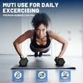 thumbnail image 2 of 135 lb Dumbbell Set with Rack, Rubber Encased Hex Free Weights for Home Gym Strength Training, 2 of 6