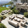 thumbnail image 6 of LayinSun 6-Piece Wicker Rattan Patio Furniture Set, Deep Seating Outdoor Modular Sectional Sofa Conversation Set with Thick Cushions for Lawn, Garden, 6 of 7