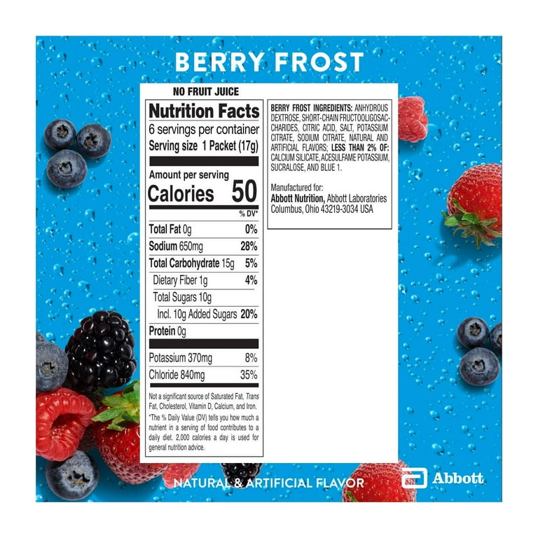 Pedialyte AdvancedCare Plus Electrolyte Powder, Berry Frost, 18 Pack photo 6