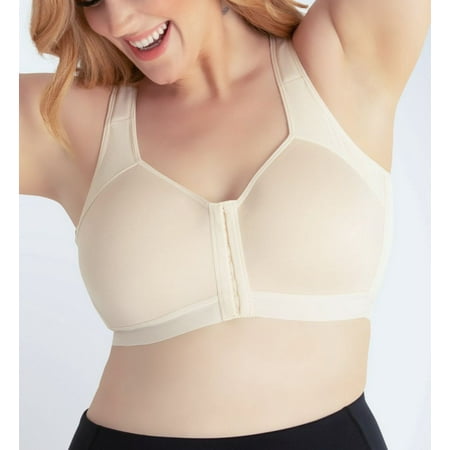 

Women s Leading Lady 5503 Lillian Front Close Posture Back Wireless Bra (Whisper Nude 42D)