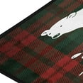 thumbnail image 4 of Coolnut Kitchen Rugs,Christmas Tartan Polar Bear Non Slip Washable Cushioned Carpets Polyester AntiFatigue Comfort Porch Floor Mat Christmas Decoration 39×20 in, 4 of 6