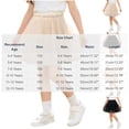 thumbnail image 4 of DJDLJWCJ Little Girls School Uniform Skirts Mesh Stretch Soft Elastic Waist Pleated Skirt A Line Summer Skirt with Lining Z Beige Size 11, 4 of 10
