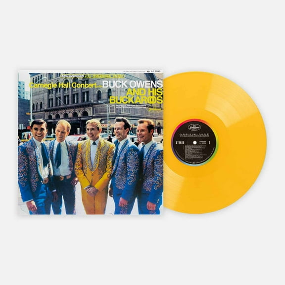 Buck Owens And His Buckaroos Carnegie Hall Concert Exclusive Yellow Color LP Vinyl
