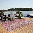 thumbnail image 4 of Unique Loom Outdoor Safari Collection Area Rug - Samburu (10' Square Pink Gray/Ivory), 4 of 8