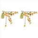 thumbnail image 1 of 2X Joyería Broche de Alfiler de Bien Hoja Verde Broches de Camisas para Señora, 1 of 8