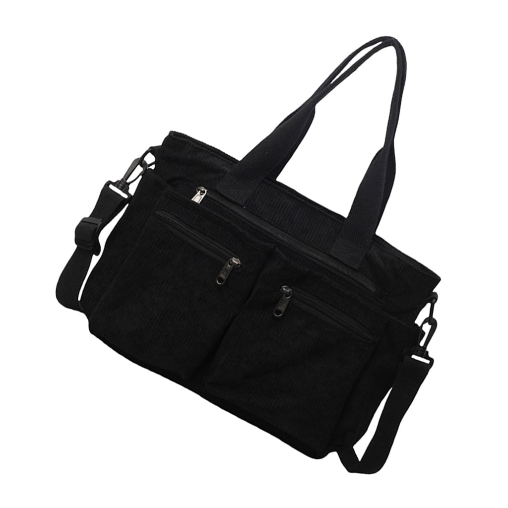 No Boundaries Women's Faux Leather Cargo Shoulder Bag, Black