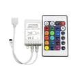 thumbnail image 1 of LED Bande Lumineuse RGB Boîtier de Commande + 24 Touches IR Télécommande pour 12V 3528 5050, 1 of 9