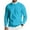 Cyan, variant on GrmtClth Crewneck Sweaters for Men Breathable Knitted Sweaters Casual Classic Comfort Soft Long Sleeve Pullover Sweaters Dark Green 4XL