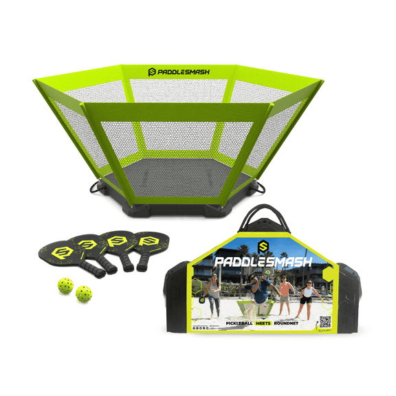 PaddleSmash  Pickleball Yard Game, Beach, Park, Tailgate, Lawn, Backyard, Indoors & Outdoors - Fun Game for Adults & Family