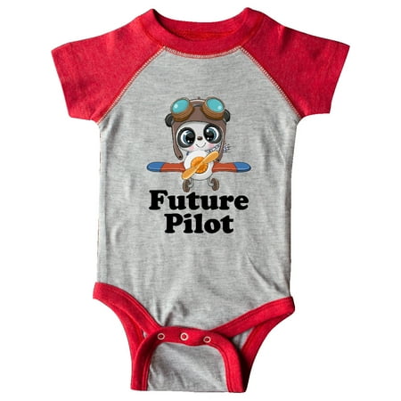 

Inktastic Boys Future Pilot Panda Gift Baby Boy Bodysuit