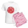 thumbnail image 6 of CafePress - Double_Hapines Pajamas - Women's Short Sleeve Print T-Shirt and Pants Light Cotton Pajama Set, 6 of 7