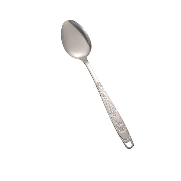 Kitchen Utensil Set Including Soup Spoon and Extended Heavy Duty Frying Spatula for Home Cooking