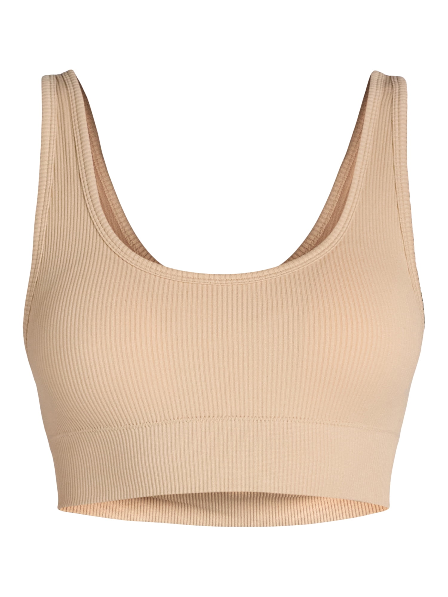 No Boundaries Women's Double Scoop Seamless Bra, Sizes XS-XXXL