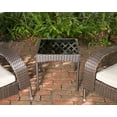 thumbnail image 6 of Balkene Home Coconino Wicker Conversation Set Lightweight & Adirondack Style Chairs, Wicker Includes Khaki Cushions - Mocha, 6 of 12