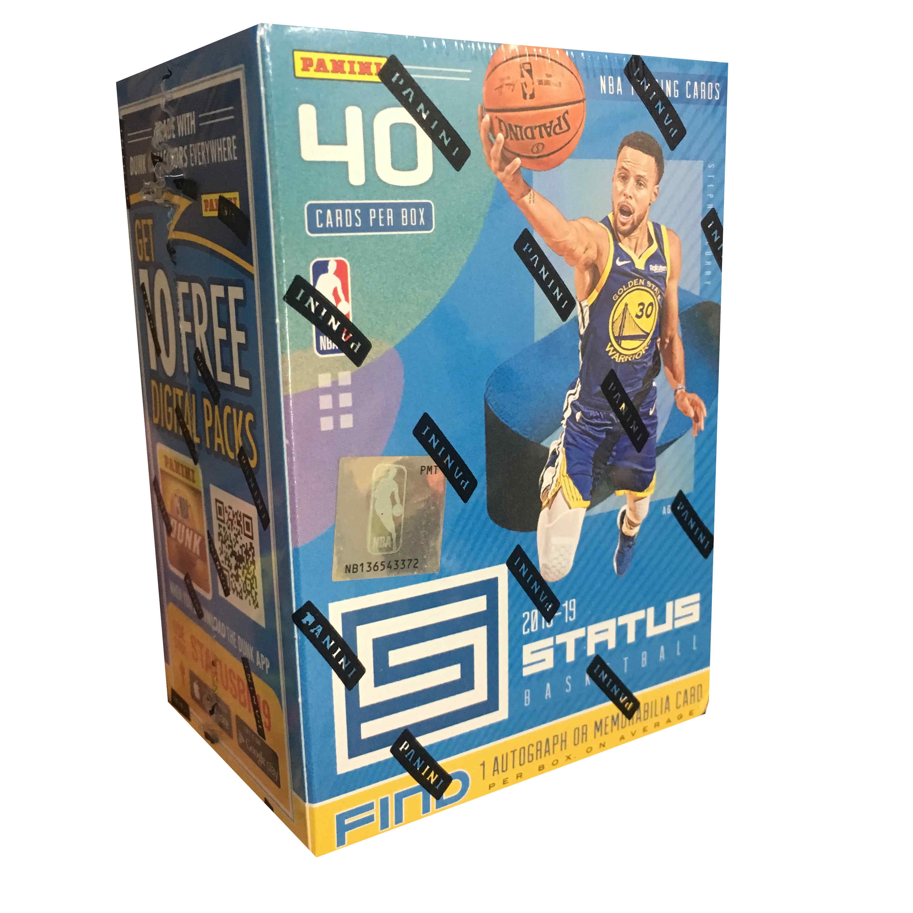 2018-19 Panini Status NBA Basketball Trading Cards Blaster Box- Featuring Steph Curry and Top ...
