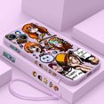 thumbnail image 1 of Cartoon O-Ones Pieces Phone Case For Apple iPhone 15 14 13 12 11 Pro Max Plus 8 7 SE Liquid Left Rope Capa Cover, 1 of 1