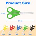 thumbnail image 5 of JILhome 30 Packs Blunt Tip Scissors Bulk, 5" All Purpose Scissors with Scale, Safety Scissors for Office, Home,  DIY, Cutting Paper, Craft , Multicolor, 5 of 8