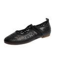 thumbnail image 2 of DIVVce Floral Cutout Mary Jane Flats For Women Closed Toe Slip On Comfortable Casual Summer Footwear, 2 of 8