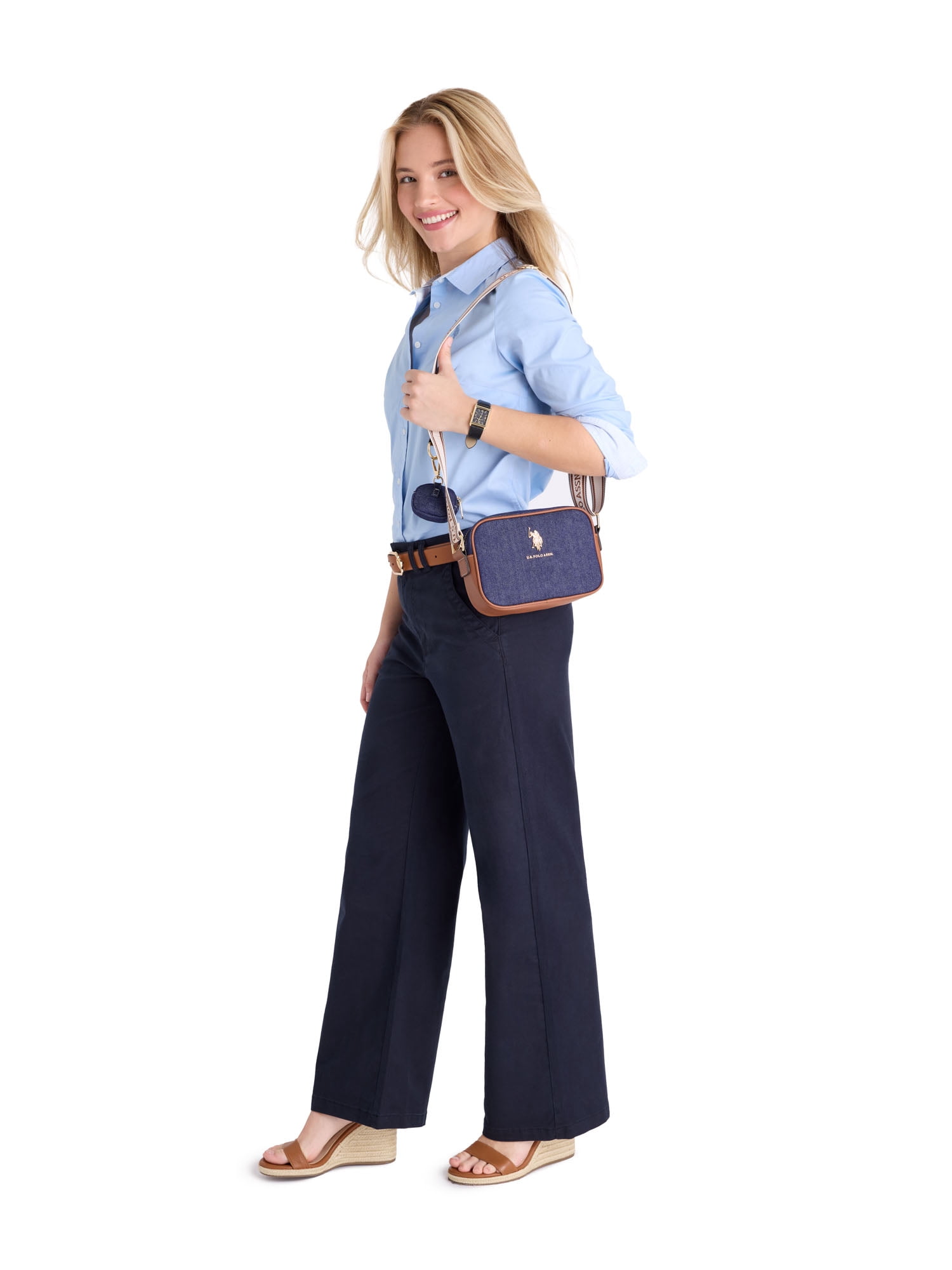 U.S. Polo Assn Women's Denim Signature Crossbody