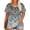 Blue, variant on Resivox Plus Size Tunic Tops for Women Trendy Summer Short Sleeve Button up Tee Shirt Tops Floral Henley T-Shirt Crew Neck Tshirts Loose Fit Casual Clothes for Women Royal Blue 3XL
