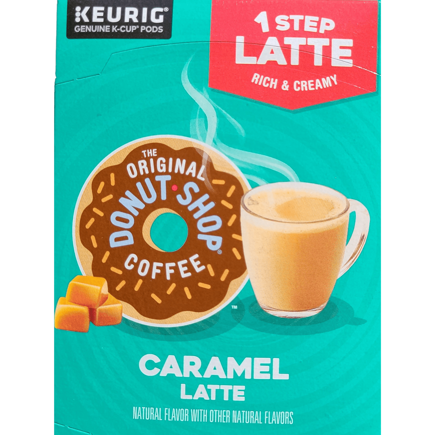 The Original Donut Shop 1 Step Caramel Latte K-Cup Pods, 10 count, 2 Pack