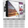 thumbnail image 2 of 4th of July Truck Outdoor TV Cover 52 to 55 Inch Weatherproof, Love Heart Independence Day Red Blue 600D Oxford TV Covers with Waterproof Zipper, Outside Flat TV Screen Protector Size 52"Wx19"Hx4.5"D, 2 of 7