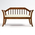 thumbnail image 5 of Furniture of America Quirum Cottage Wood Padded Bench in Dark Oak, 5 of 6