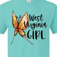 thumbnail image 4 of Inktastic West Virginia Girl- Butterfly T-Shirt, 4 of 5