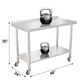 thumbnail image 3 of Yeshouse Mesa de acero inoxidable para preparación y trabajo con protector contra salpicaduras, mesa de cocina resistente con estante inferior ajustable y patas para restaurantes, hogares y hoteles, 3 of 6