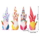 thumbnail image 5 of Bewildely Conejito de Pascua zanahoria Gnomo muñeca sin rostro decoración flor estampado conejo niños arreglo suministros fiesta enano Decoración Kits de decoración para fiestas punto naranja Bewildely HA070626-04, 5 of 6
