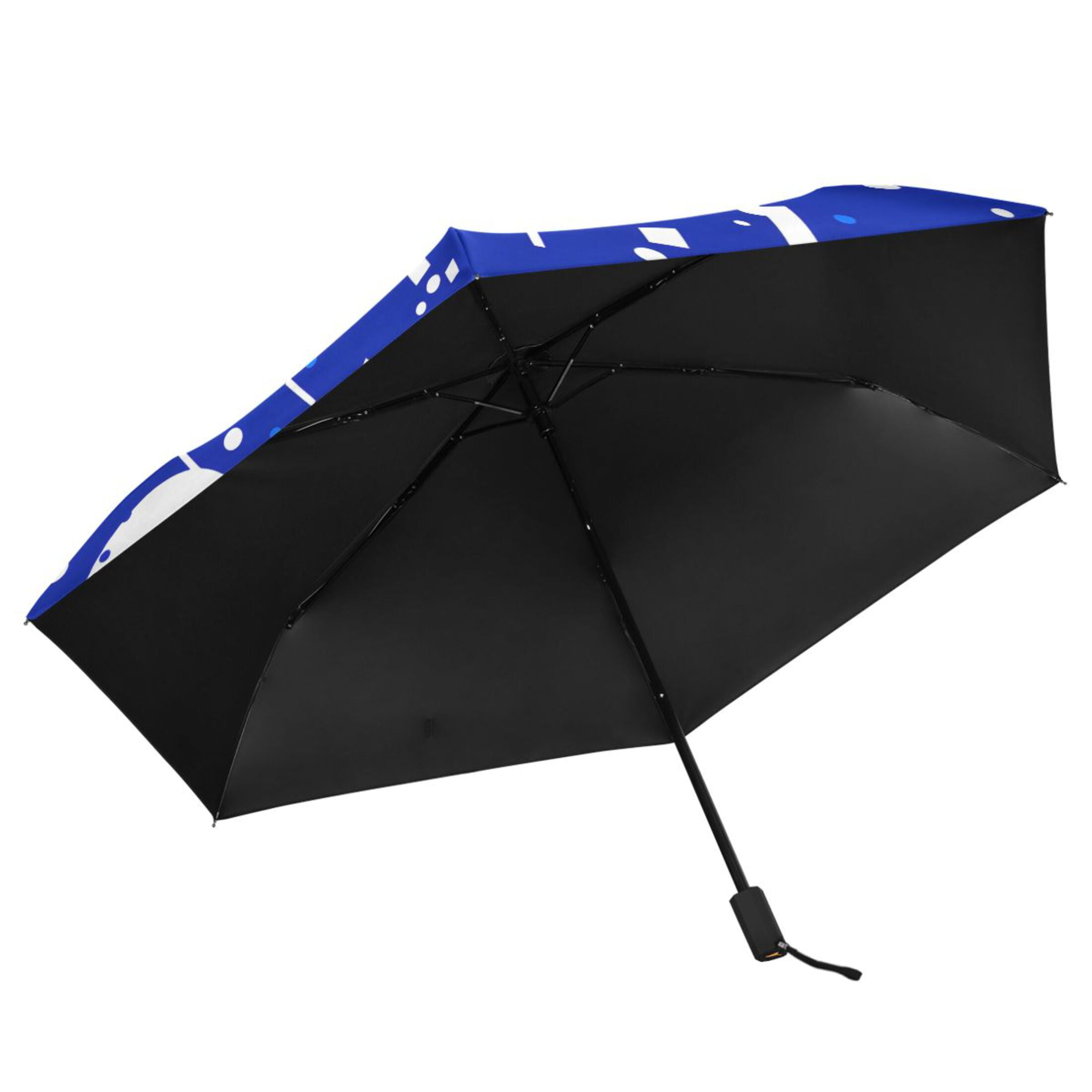 ALAZA Baseball Art Pattern UPF 50+ Compact Folding Umbrella for Rain Travel Umbrella Packable