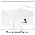 thumbnail image 2 of OmySalon Salon Trolley Cart for Beauty SPA,White Mobile Utility Cabinet Lockable Esthetic Supply Holder for Massage Tattoo Facials, 2 of 7