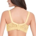 thumbnail image 5 of VISALY super gather bra wireless push-up bra, Ladies Lace Bra Push-Up and Side-Breasted Adjustment Bra, Lace Bras High Impact Sports Bra for Large Breasts Womens Bra and Panty Sets, Beige,75B, 5 of 5