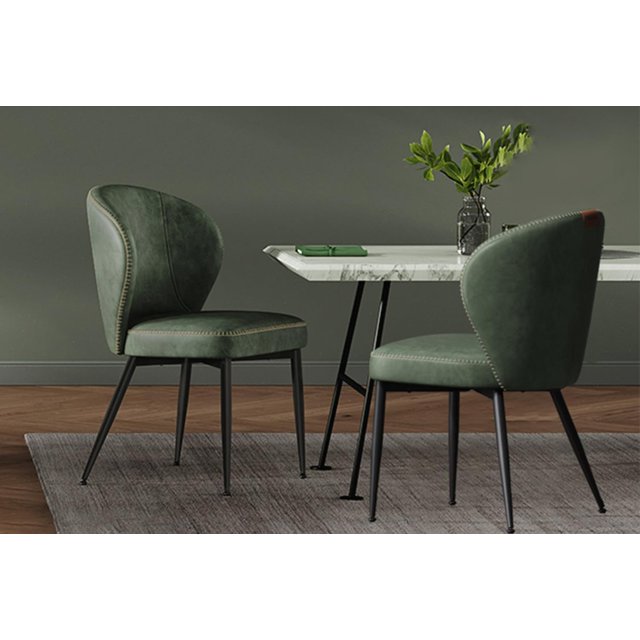 Juego de 2 sillas de comedor de la colección VASAGLE EKHO, color verde bosque