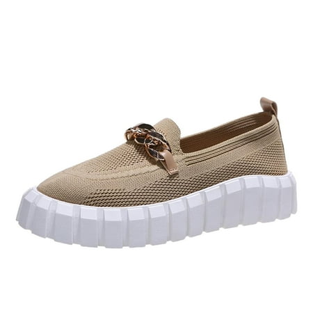 

WANYNG Women s Fashion Breathable Knit Casual Shoes Flat Heel Soft Sole Shallow Mouth Single Shoes Colorful Ripple Water Shoes Water 8