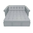 thumbnail image 6 of 3 in-1 Pull Out Couch Bed, Velvet convertible Sleeper Sofa Bed with Armrests Sofa Loveseat for Living Room, Bedroom, 6 of 6
