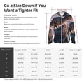 thumbnail image 5 of Uemuo Sunset Cliff Dinosaur Pattern Women's Full Zip UPF 50+ Sun Protection Hoodie Jacket Long Sleeve Sun Shirt Hiking Outdoor Performance with Pockets-X-Large, 5 of 9