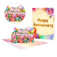 thumbnail image 2 of Yihuala 3D Cards,Happy Anniversary Popup Card,Weedings Anniversary Card for Couple Girlfriend Boyfriend, 2 of 9
